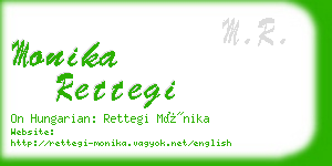 monika rettegi business card